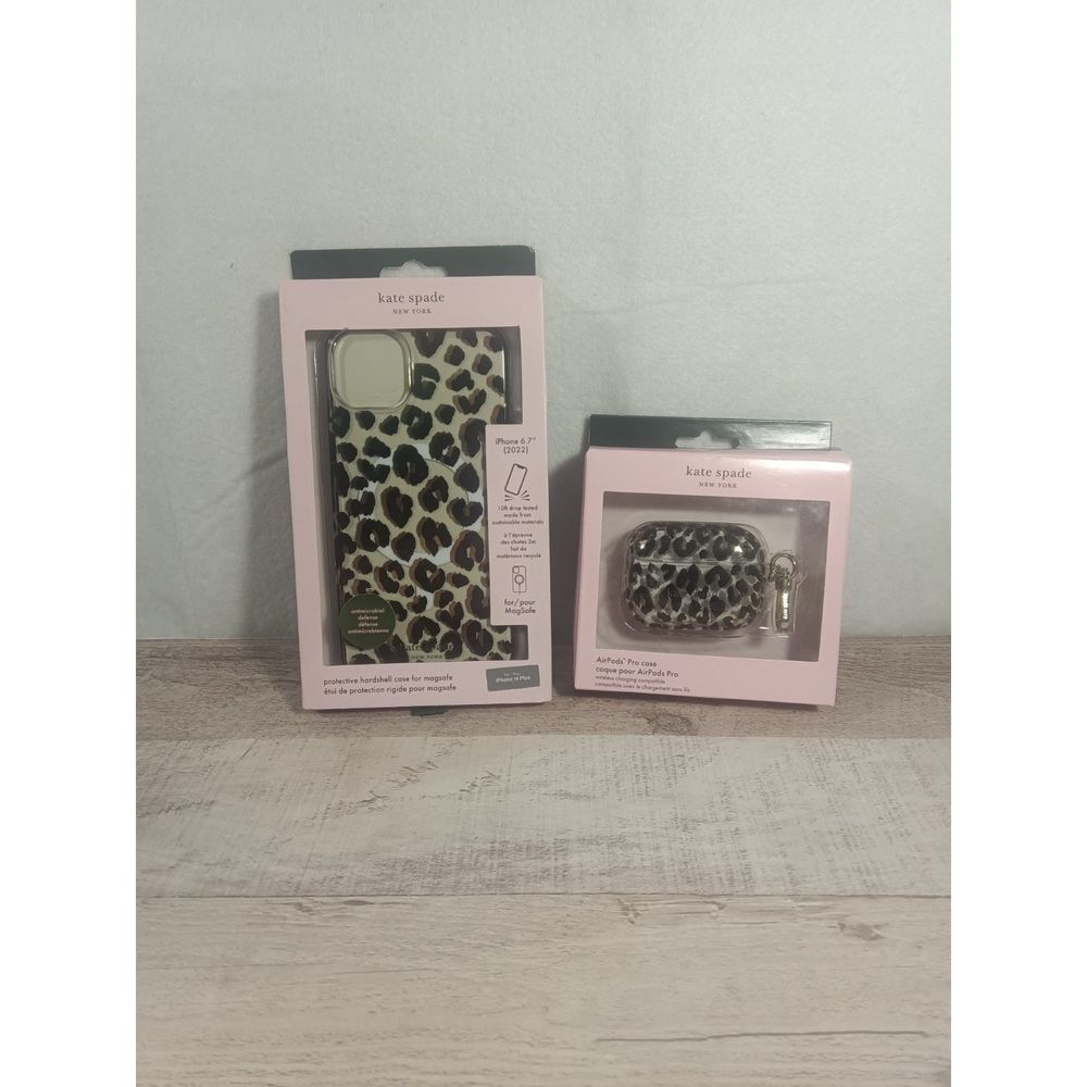 Kate Spade iPhone 14Plus case and AirPods case